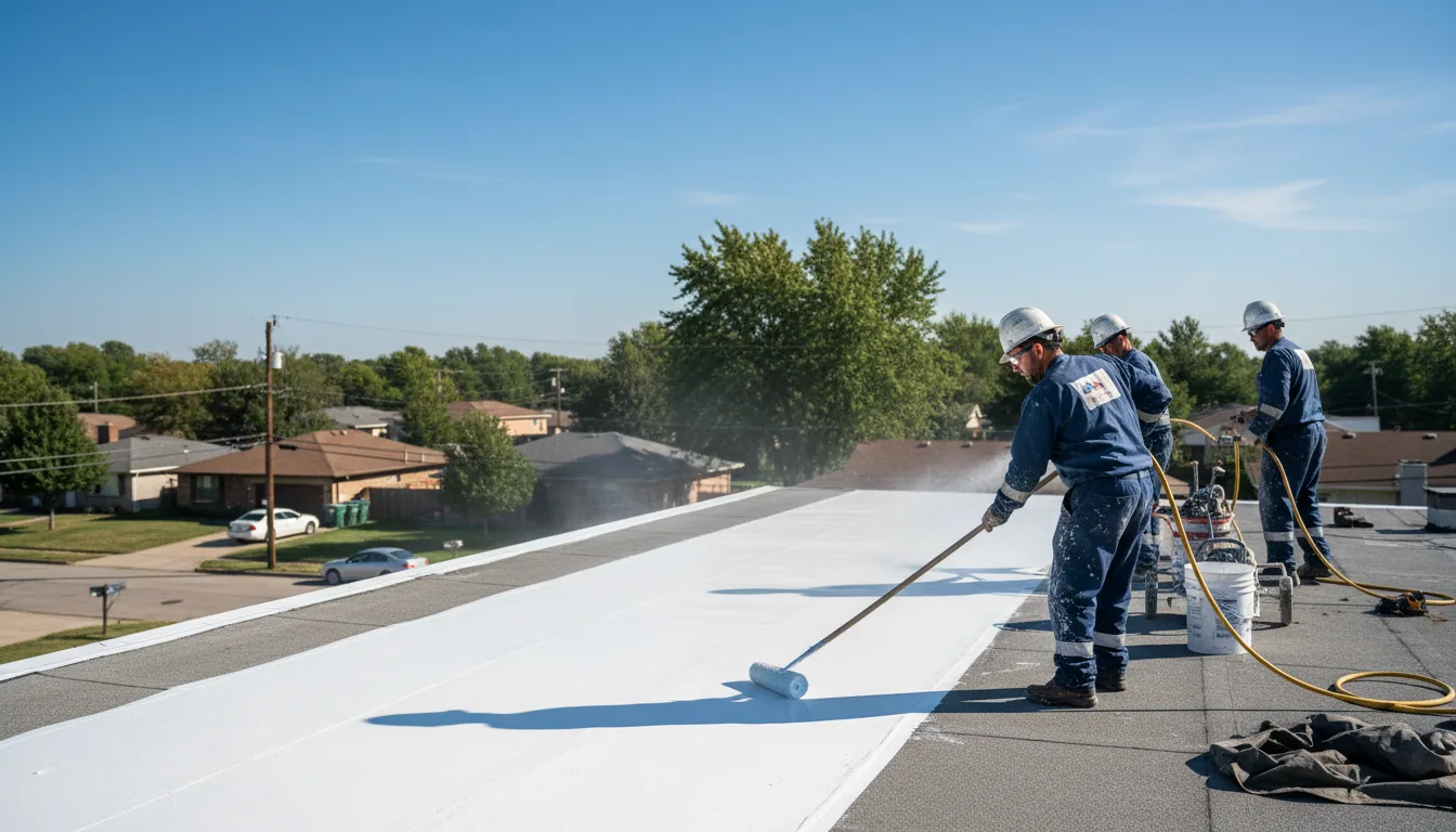 Commercial roof coating in North Newton, KS near me